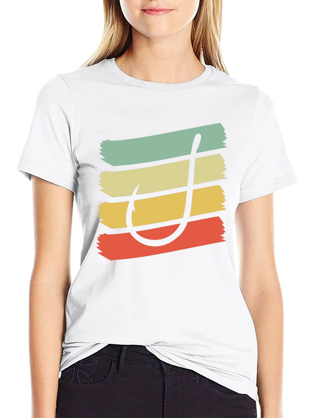 Retro Fishing Hook T-Shirt
