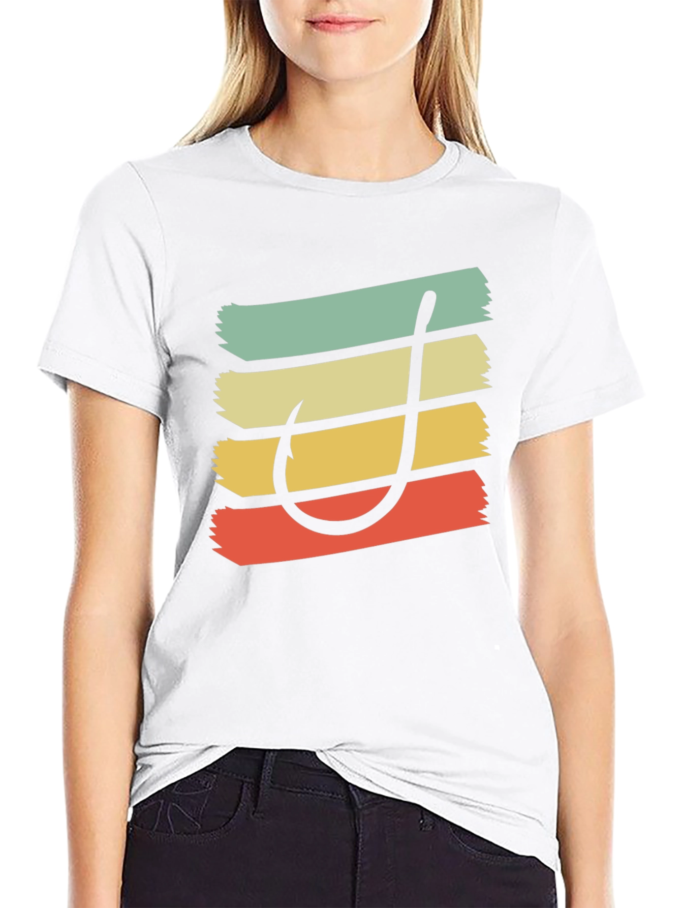 Retro Fishing Hook T-Shirt