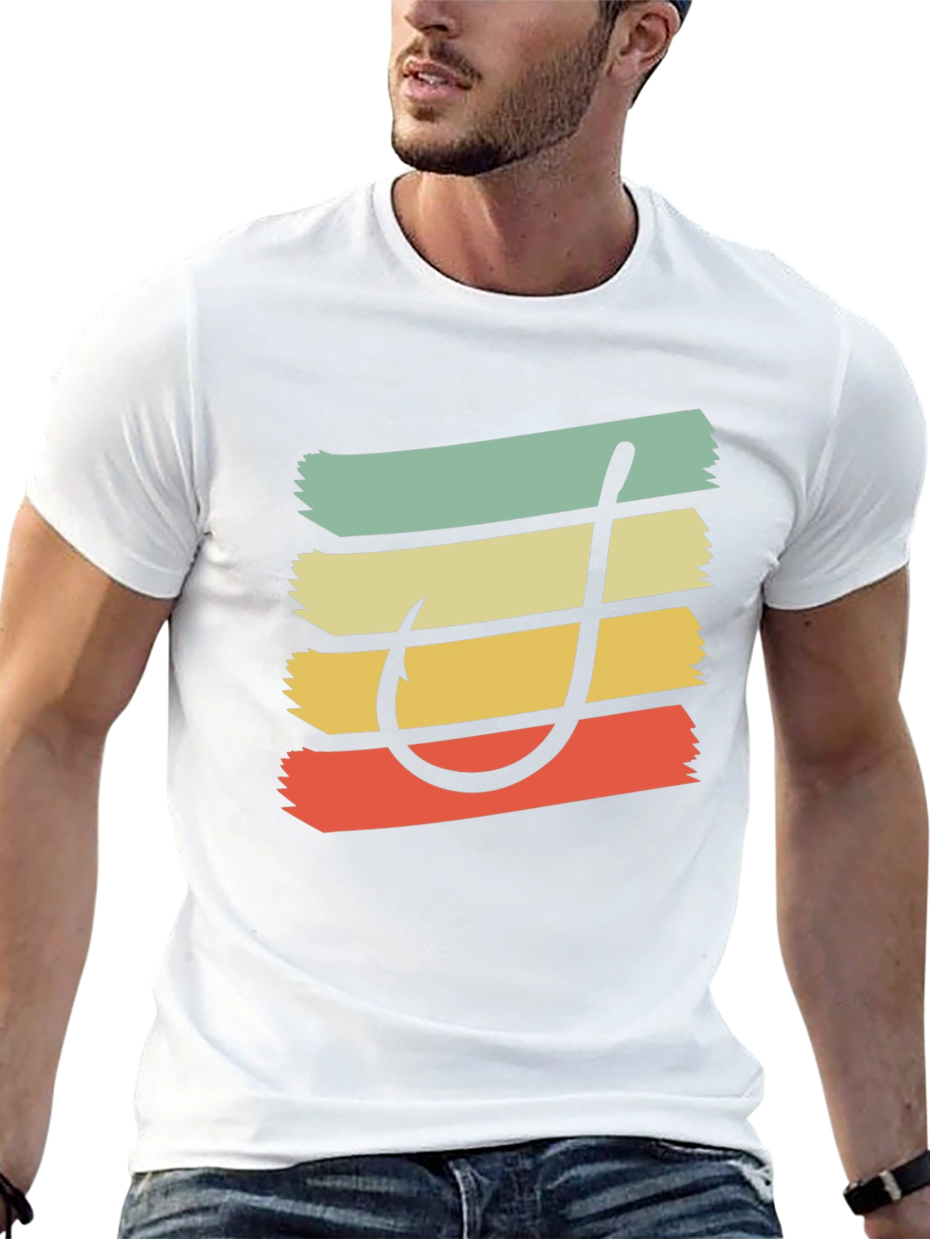 Retro Fishing Hook T-Shirt