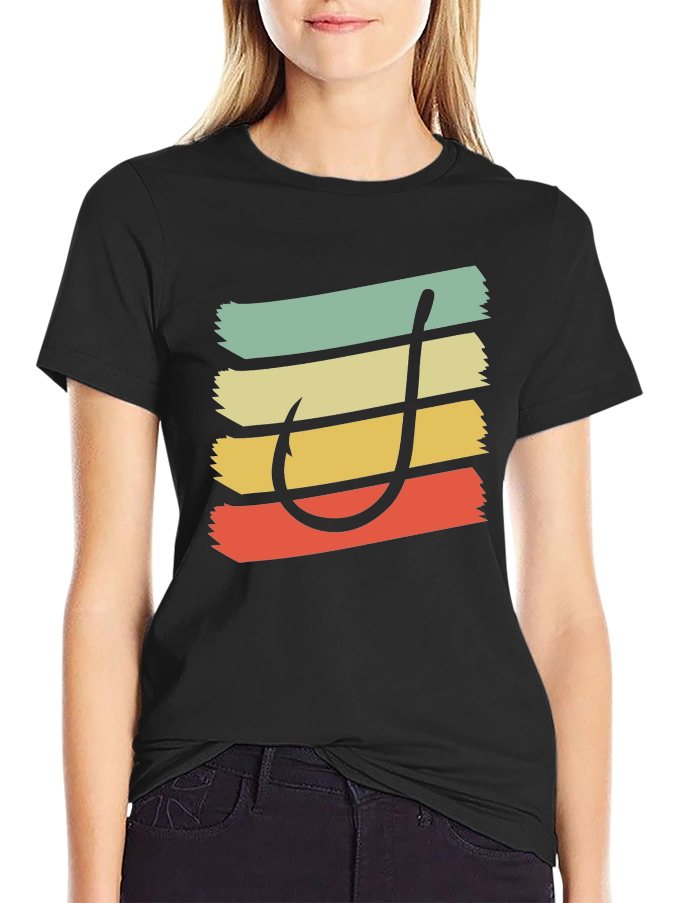 Retro Fishing Hook T-Shirt