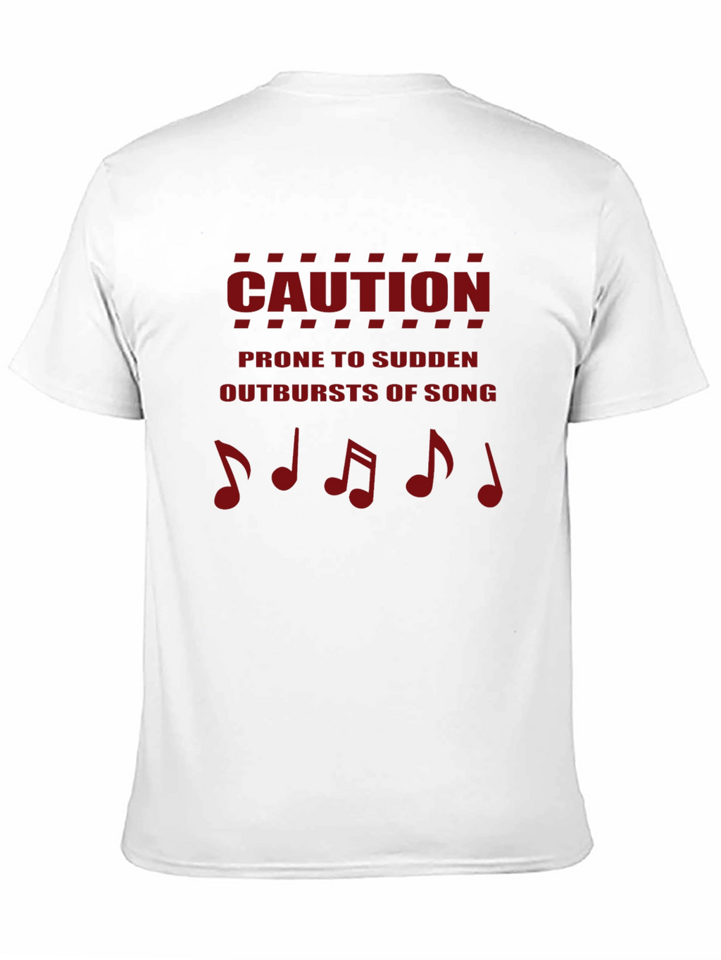 Caution Outbursts of Song Mens T-Shirt