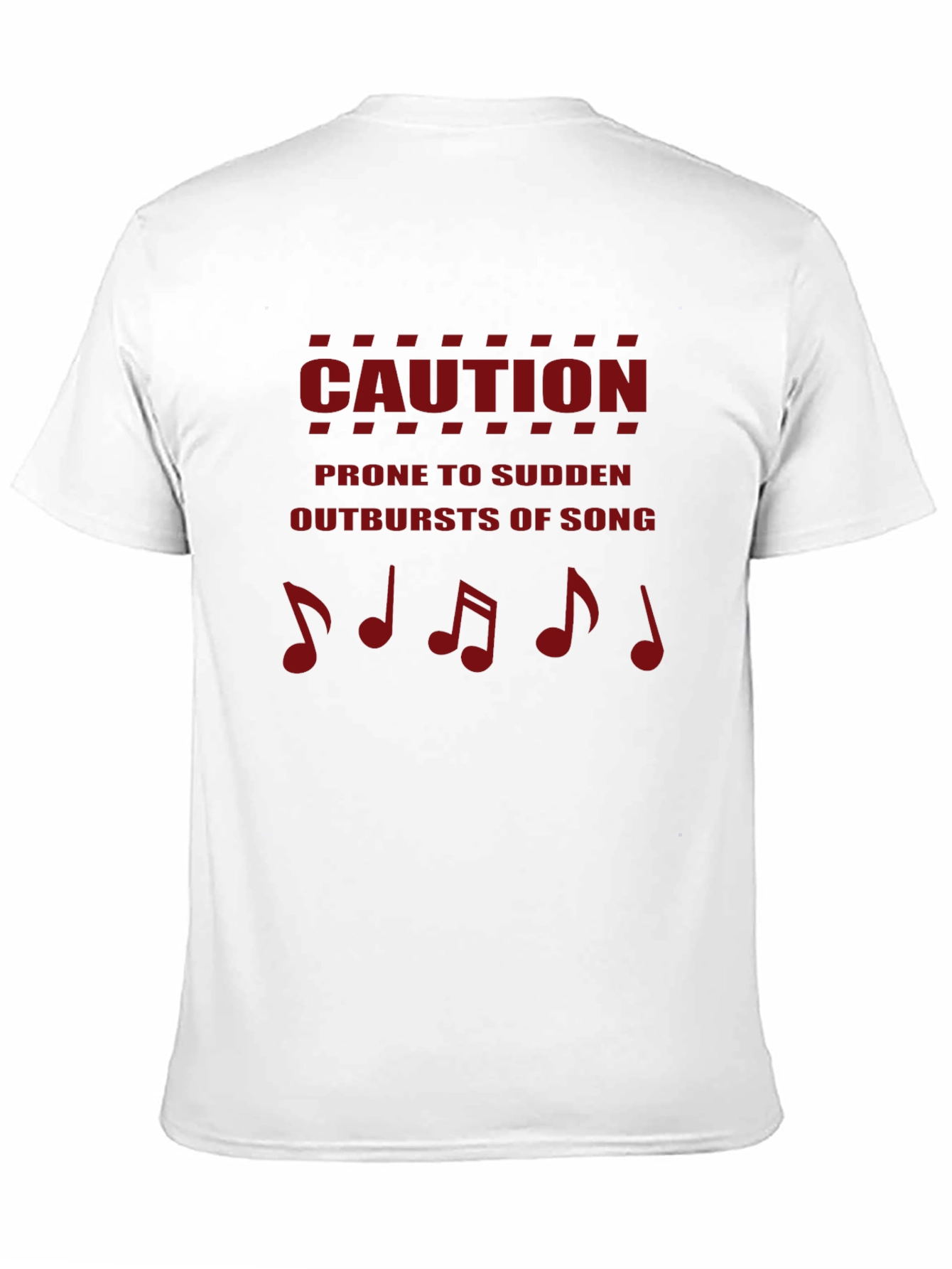 Caution Outbursts of Song Mens T-Shirt