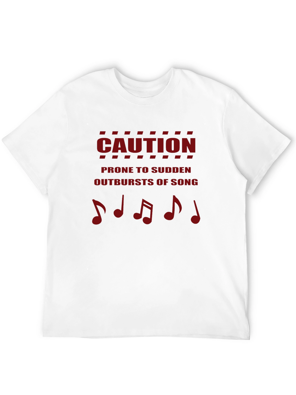 Caution Outbursts of Song Mens T-Shirt