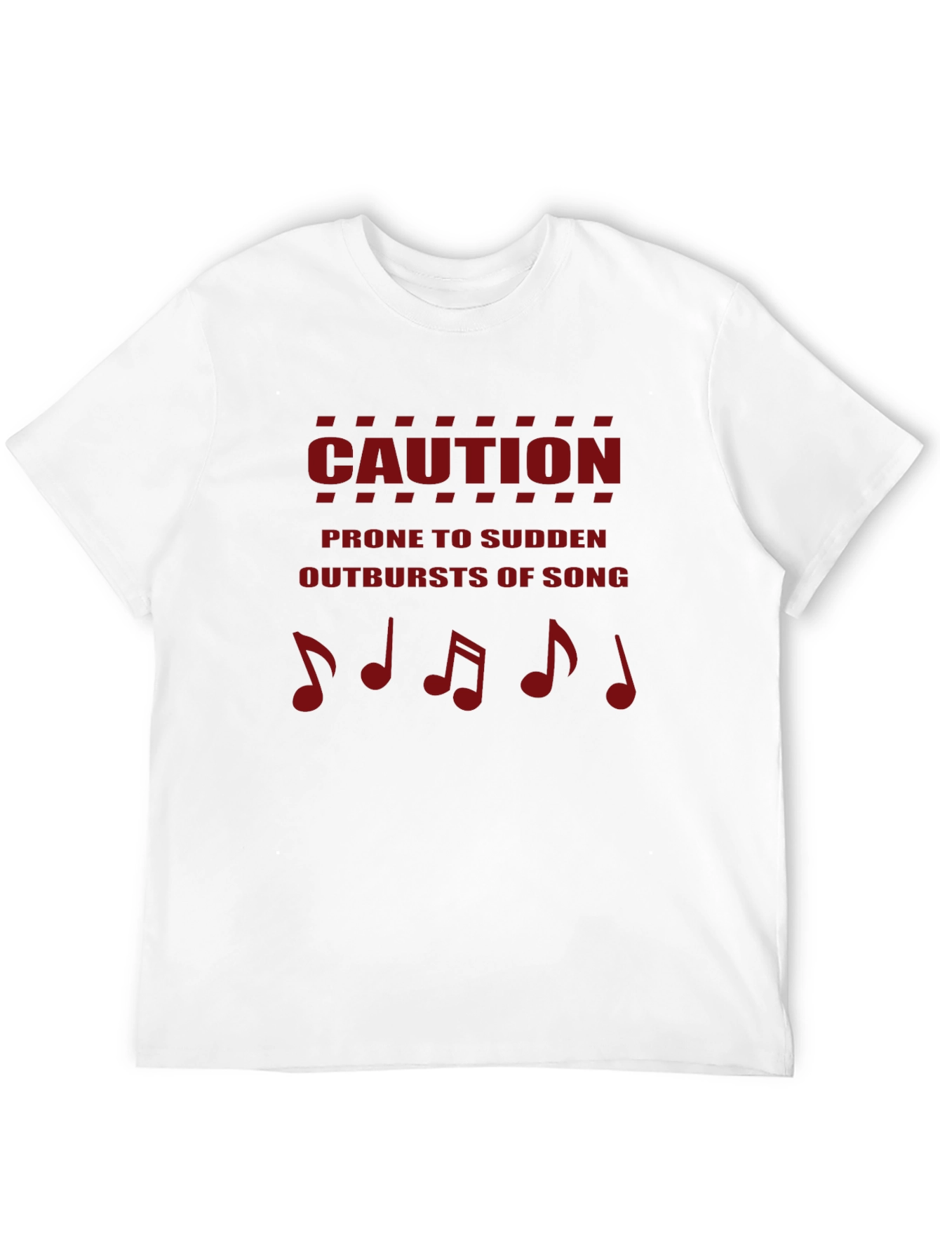 Caution Outbursts of Song Mens T-Shirt
