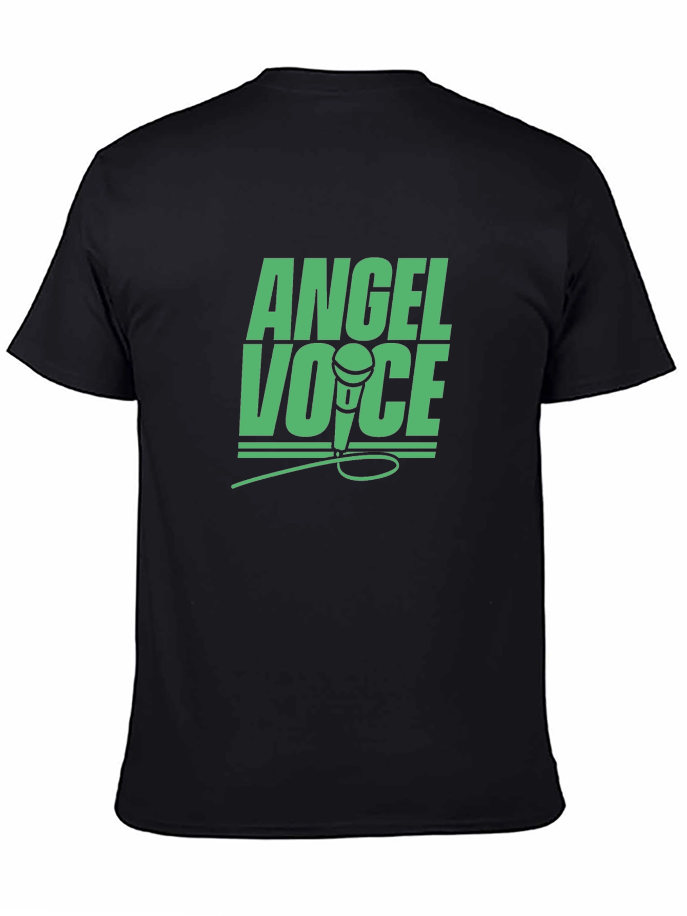 Angel Voice Graphic Tee - Black
