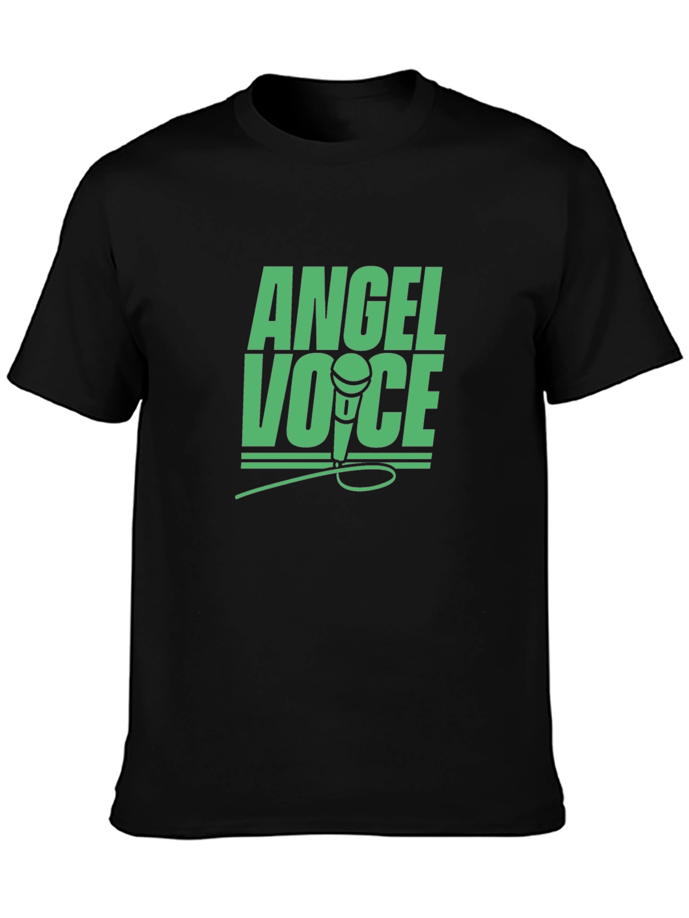 Angel Voice Graphic Tee - Black