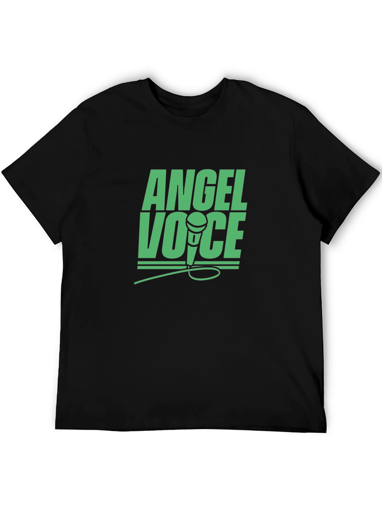 Angel Voice Graphic Tee - Black