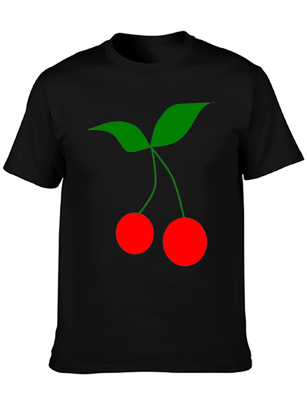 Cherry Graphic Black T-Shirt