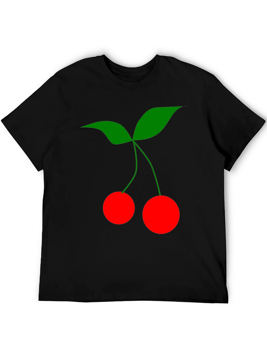 Cherry Graphic Black T-Shirt