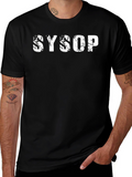 SYSOP Graphic T-Shirt - Black Cotton Tee