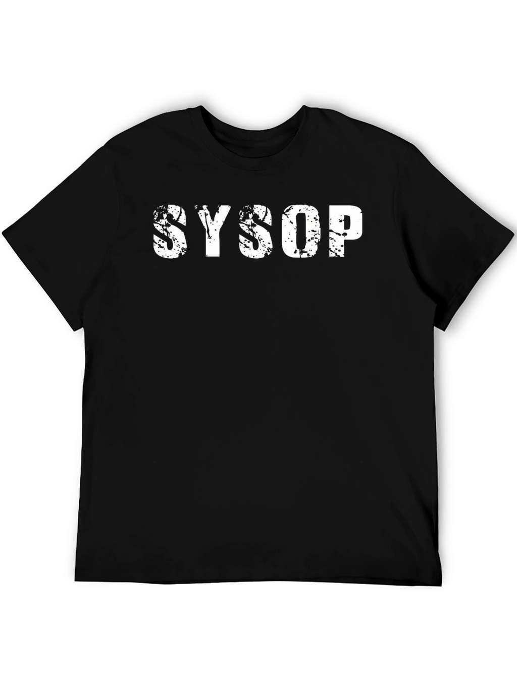 SYSOP Graphic T-Shirt - Black Cotton Tee
