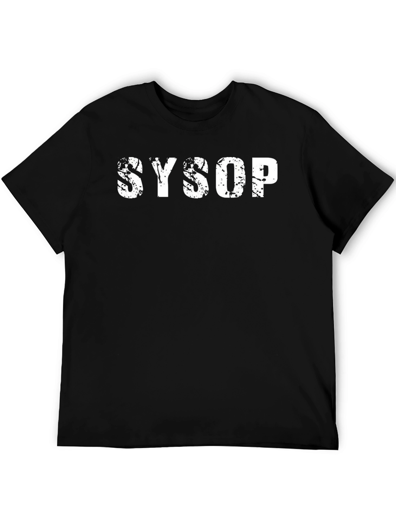 SYSOP Graphic T-Shirt - Black Cotton Tee