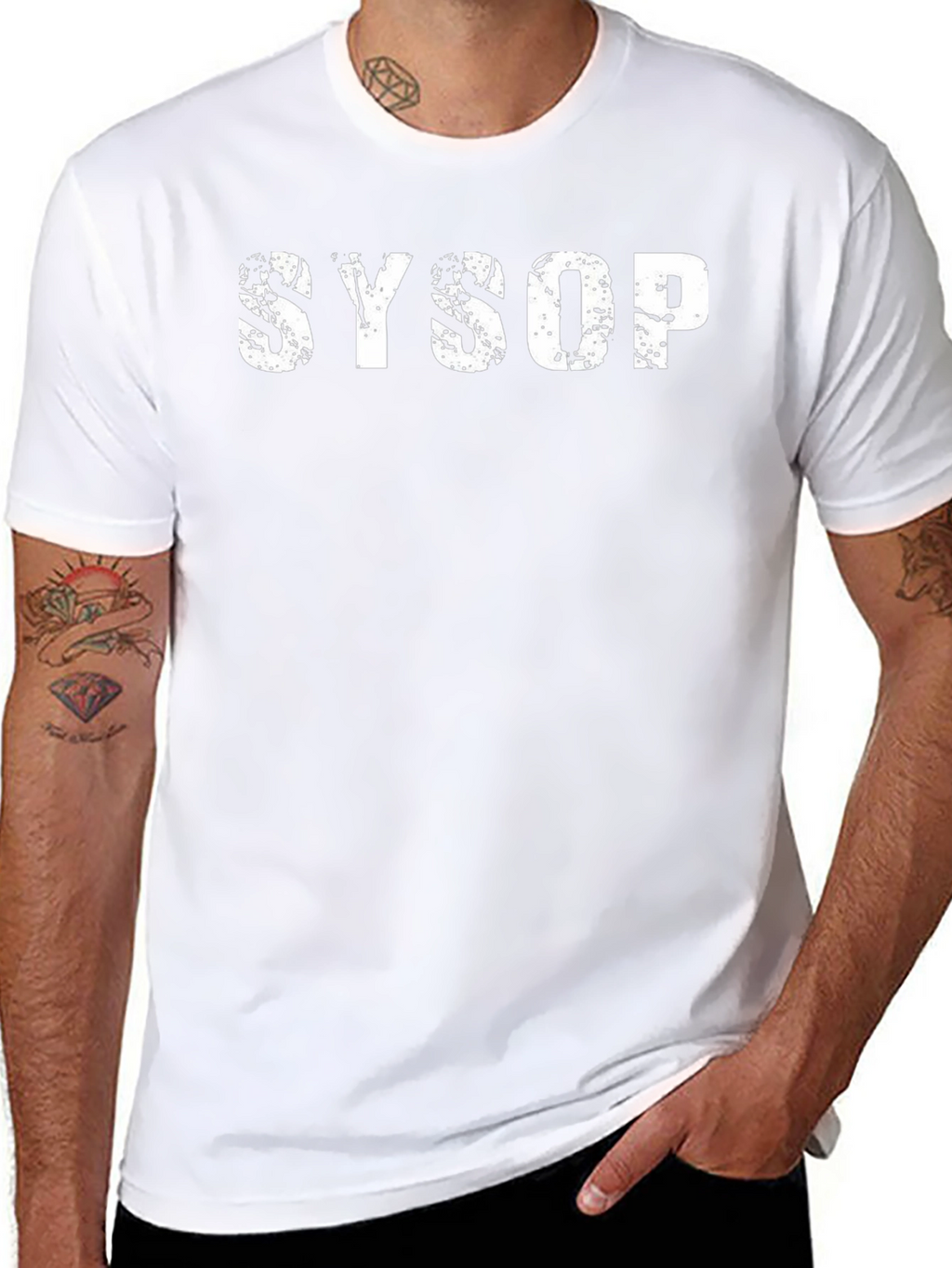 SYSOP Graphic T-Shirt - Black Cotton Tee