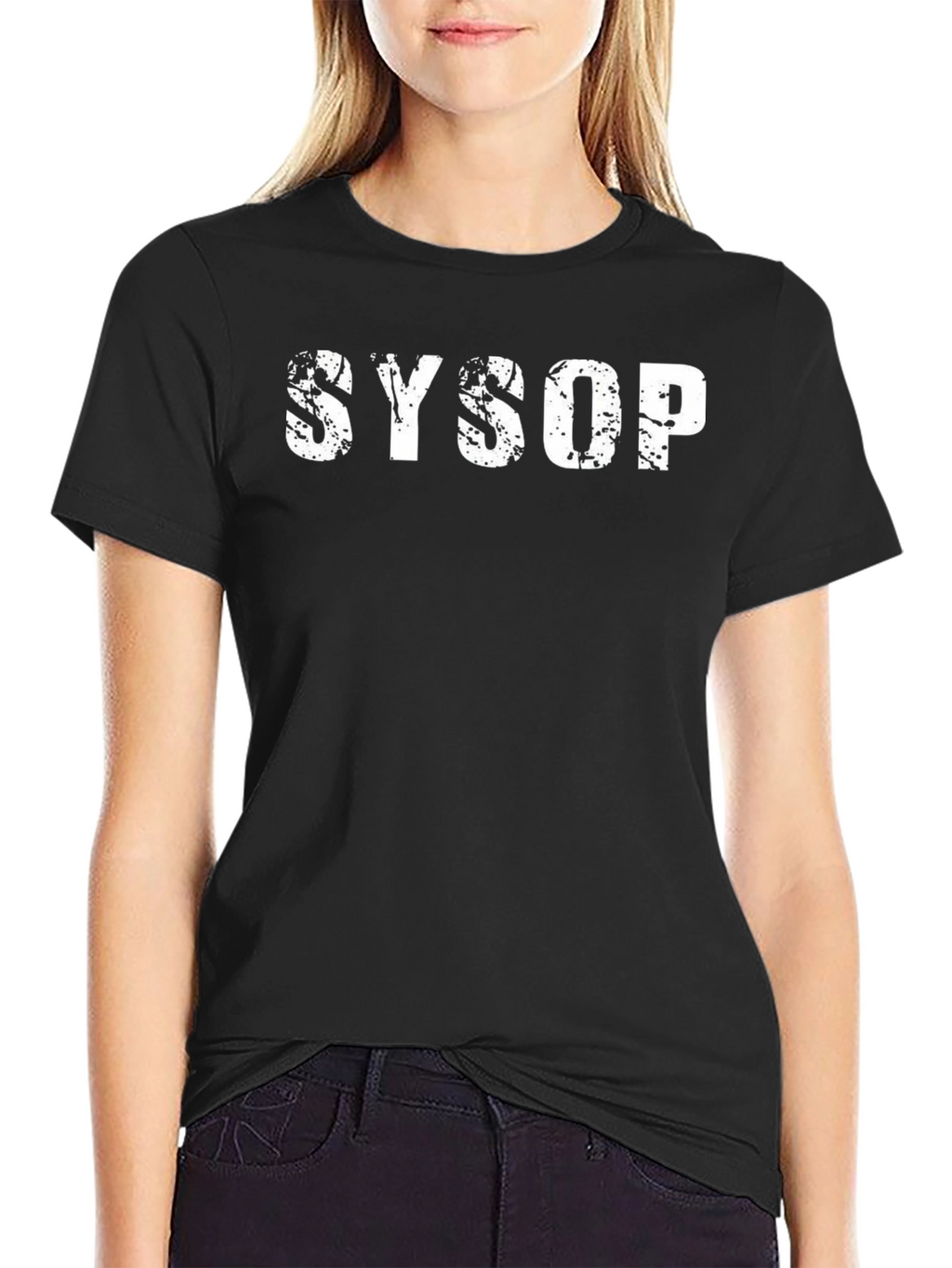SYSOP Graphic T-Shirt - Black Cotton Tee