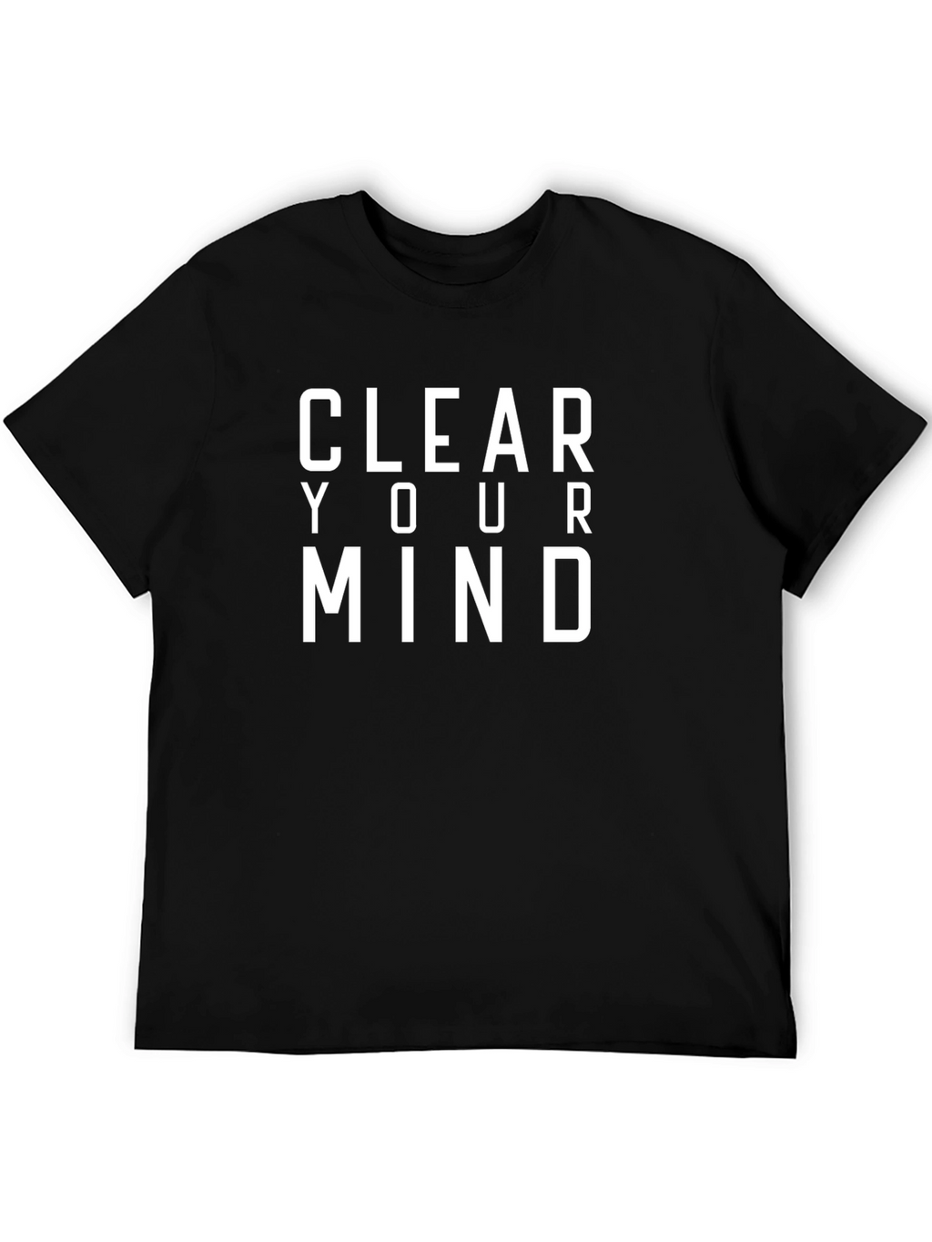 Clear Your Mind Graphic Tee - Black