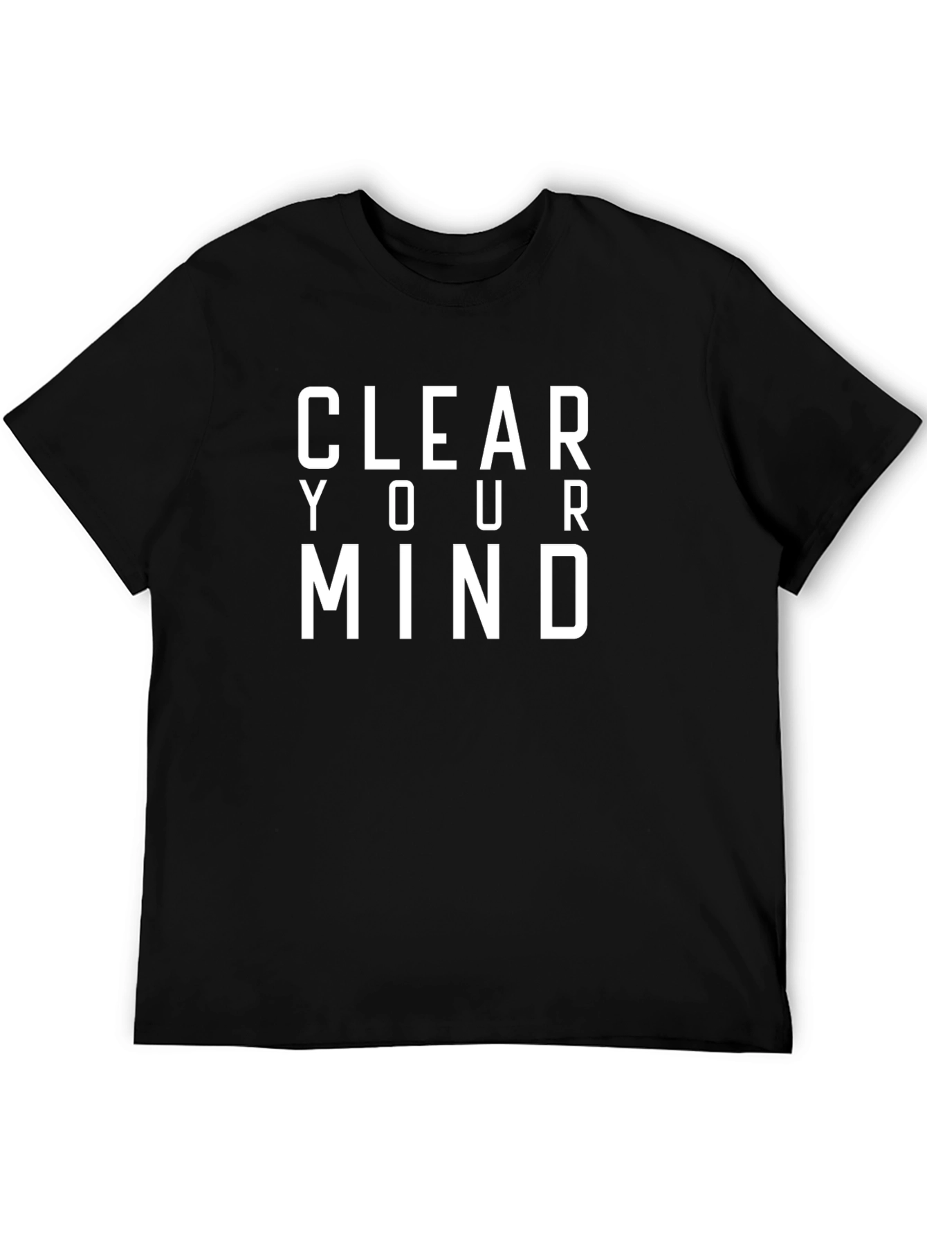 Clear Your Mind Graphic Tee - Black