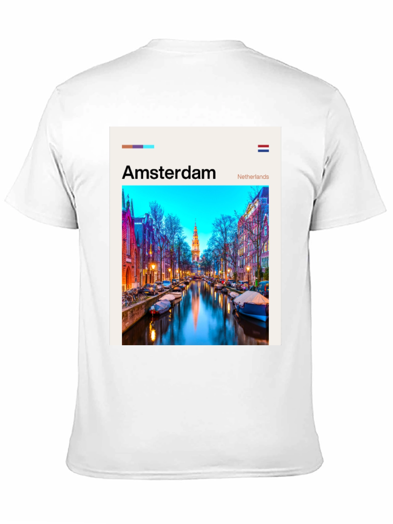 Amsterdam T-Shirt: Cityscape Graphic Tee