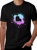 Piano Splash Graphic Tee - Music Lovers T-Shirt
