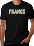 France Graphic Tee - Retro Style Black T-Shirt