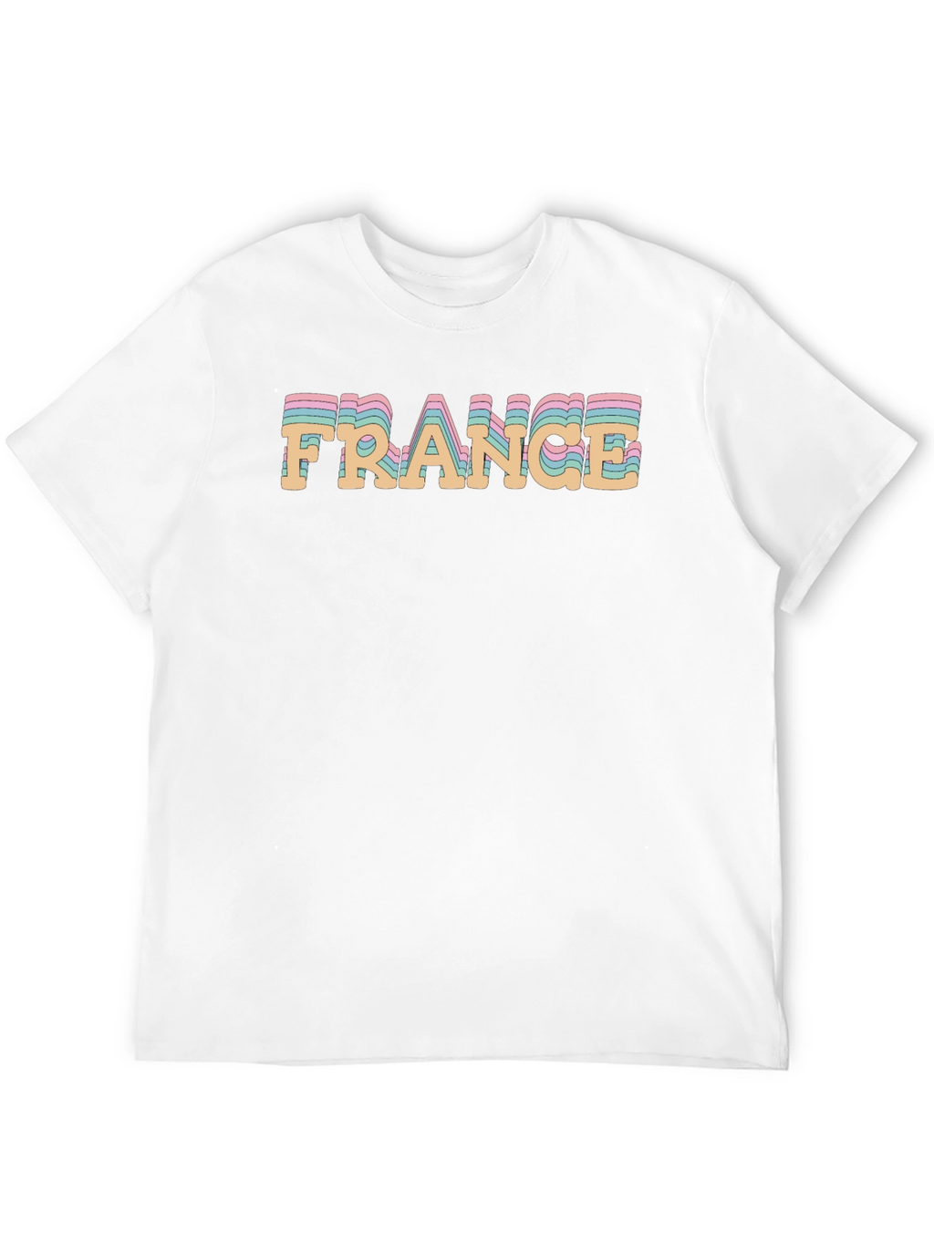 France Graphic Tee - Retro Style Black T-Shirt