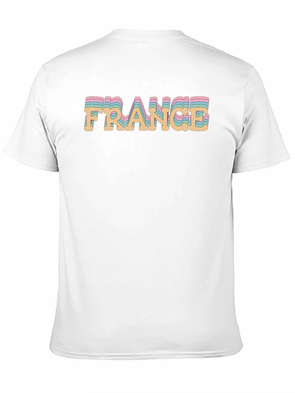 France Graphic Tee - Retro Style Black T-Shirt