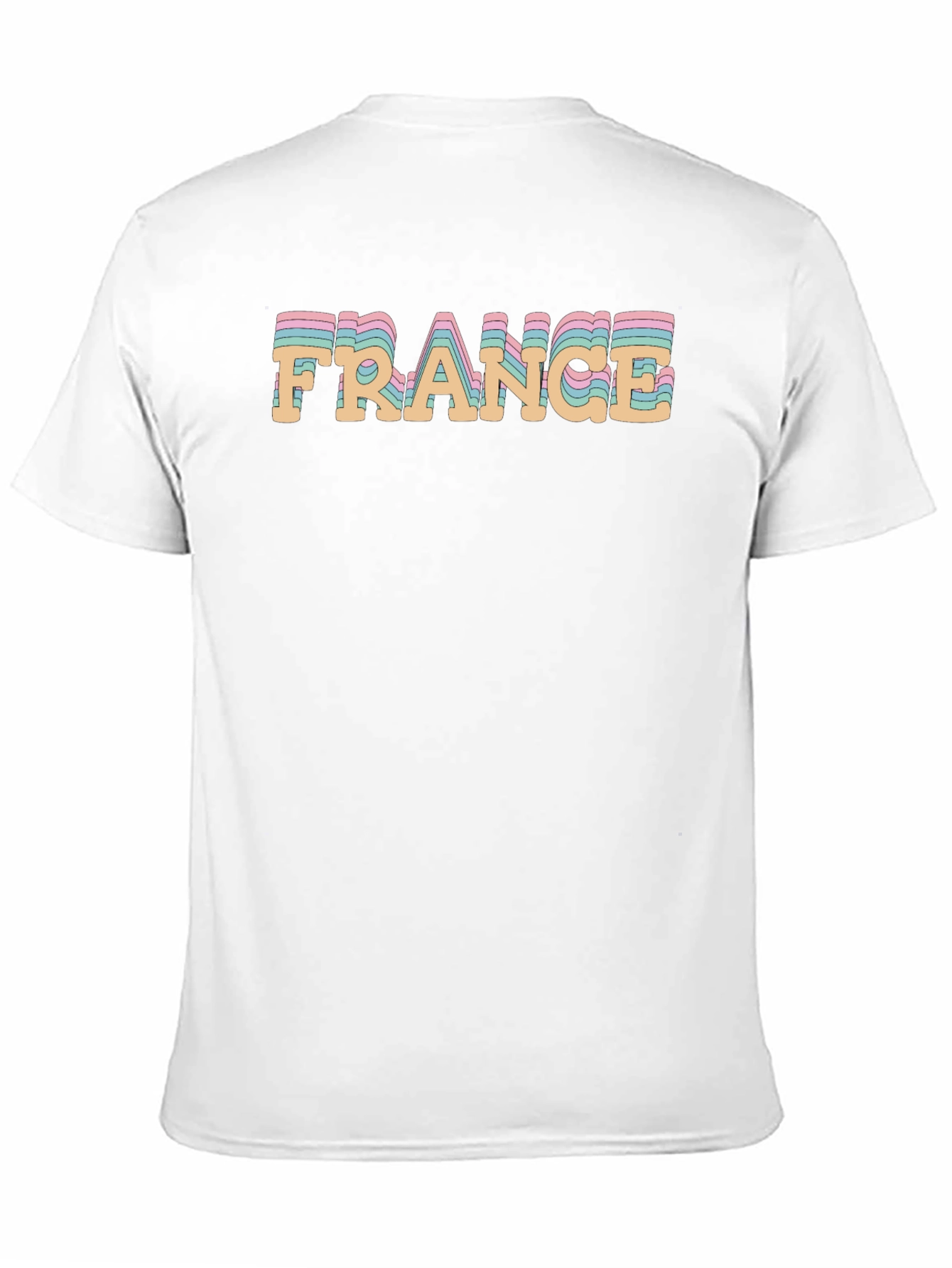 France Graphic Tee - Retro Style Black T-Shirt