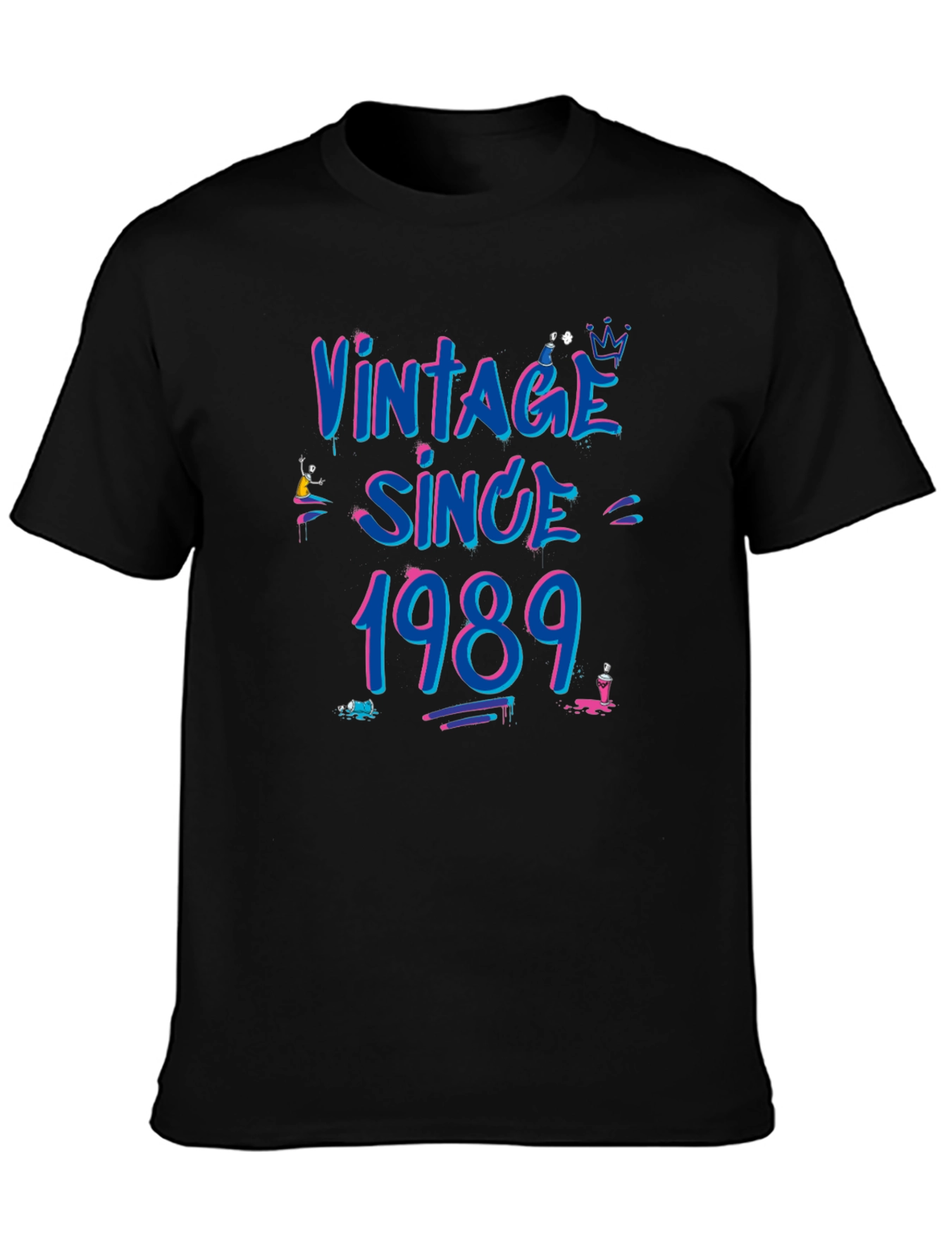 Vintage Since 1989 Graphic Tee - Birthday Gift