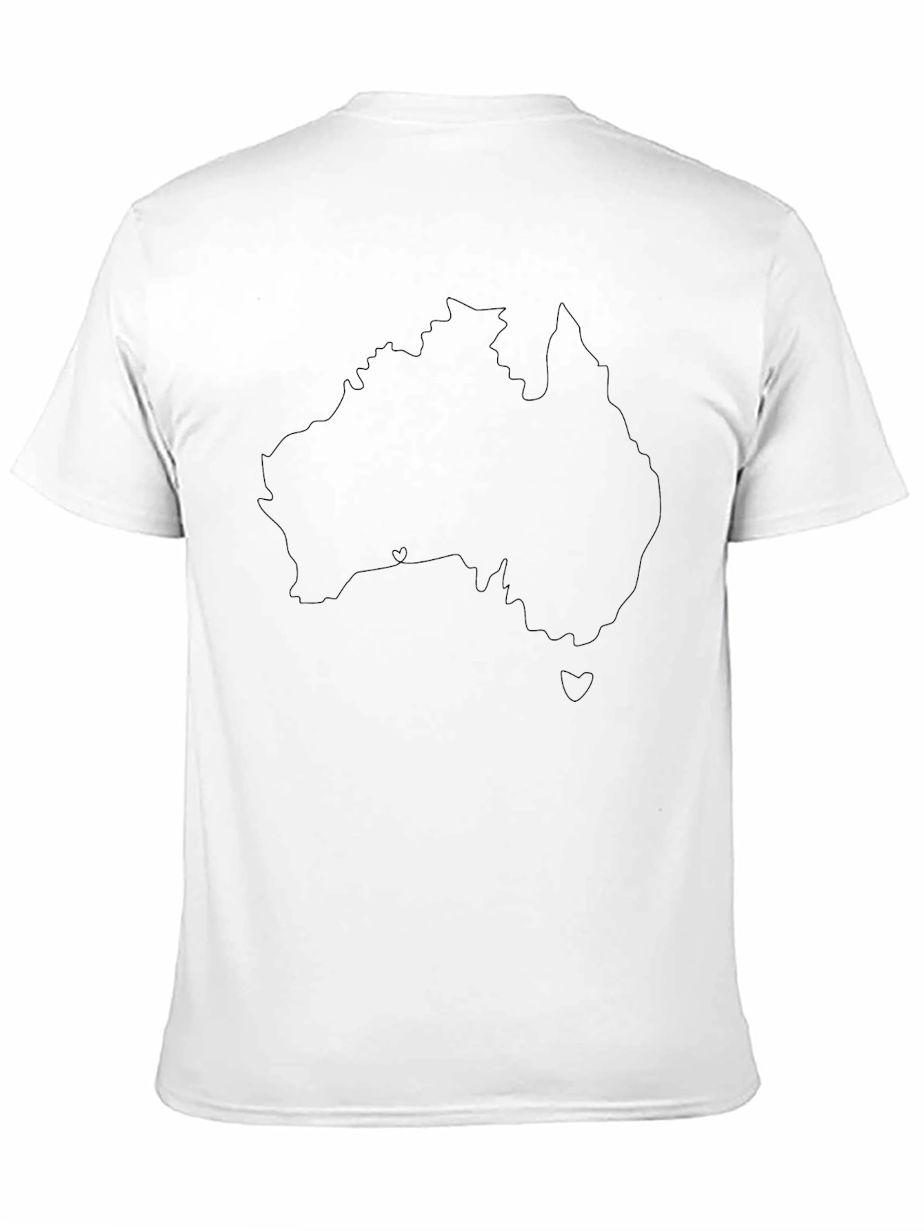 Australia Map T-Shirt - Black Graphic Tee
