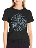 Happy Valentines Day Graphic Black Tee