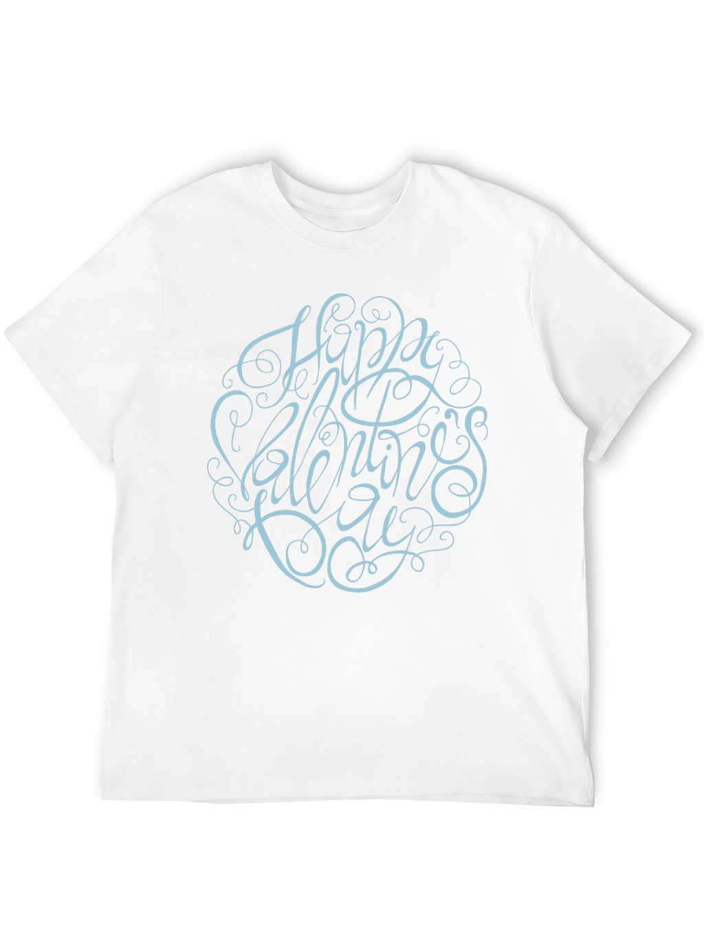 Happy Valentines Day Graphic Black Tee