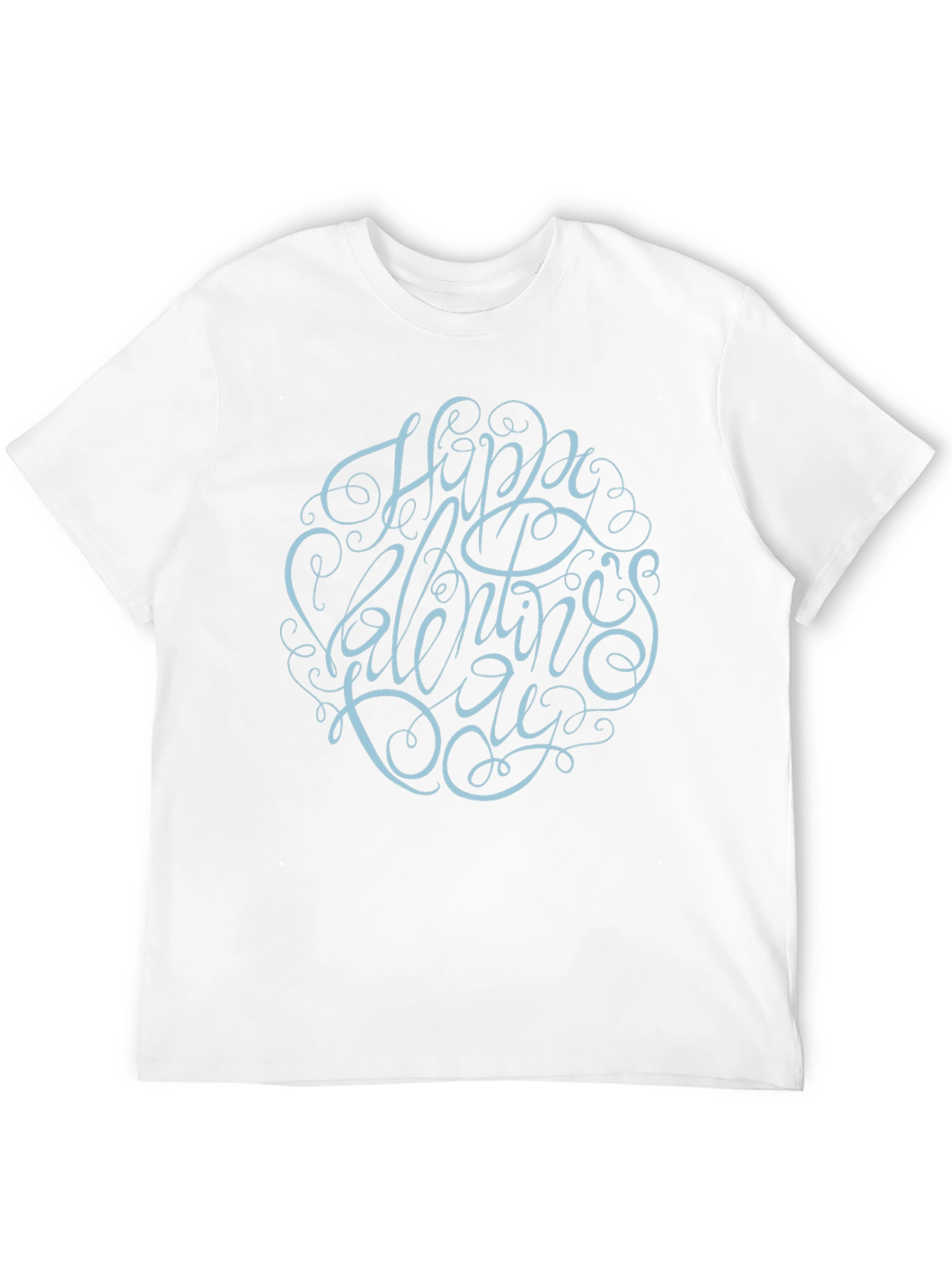 Happy Valentines Day Graphic Black Tee