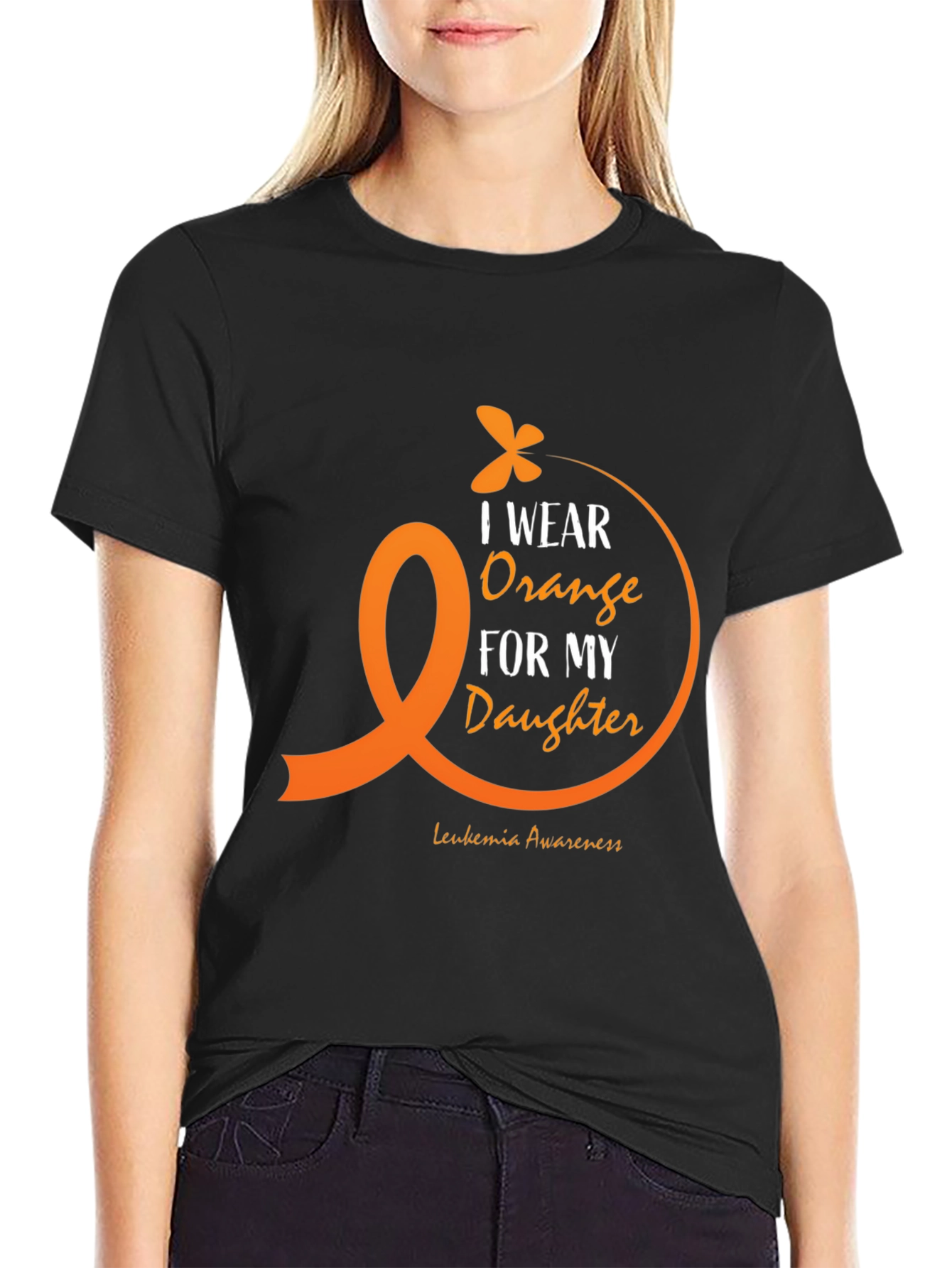 Orange Ribbon Leukemia Awareness T-Shirt