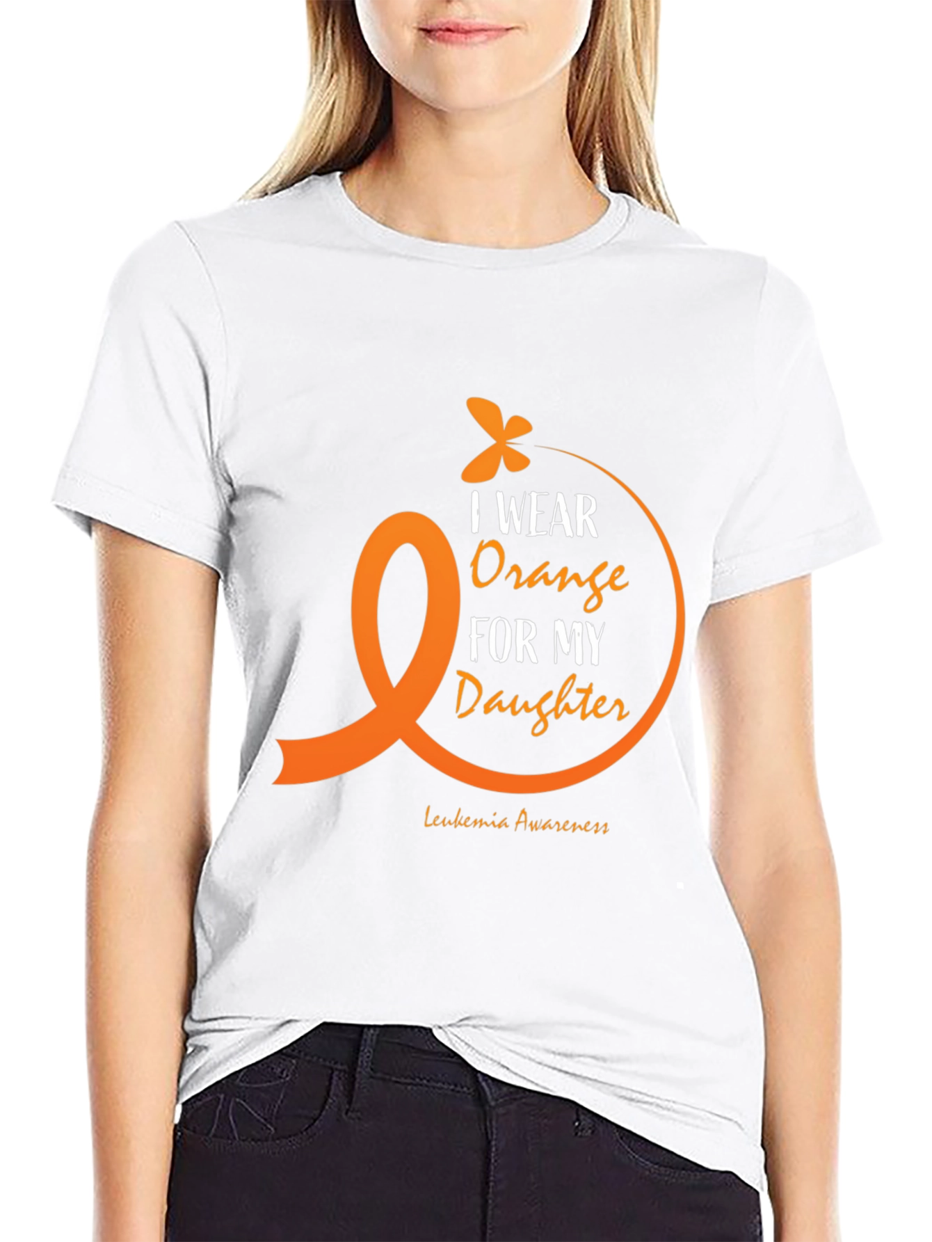 Orange Ribbon Leukemia Awareness T-Shirt