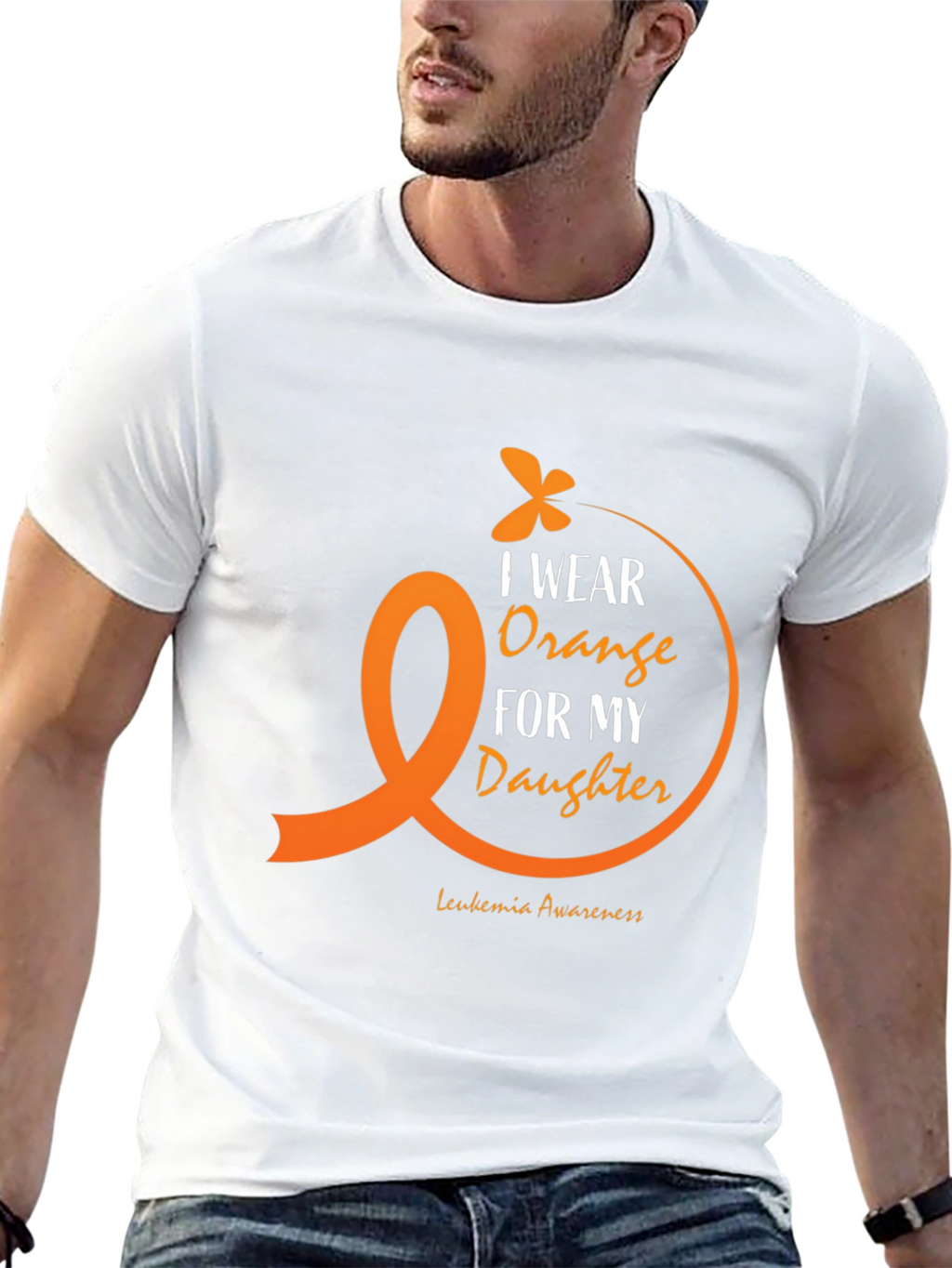 Orange Ribbon Leukemia Awareness T-Shirt