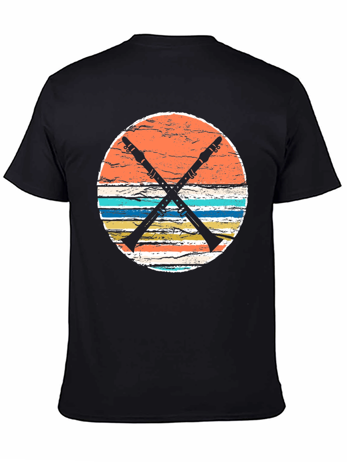 Retro Clarinet T-Shirt - Musical Instrument Design
