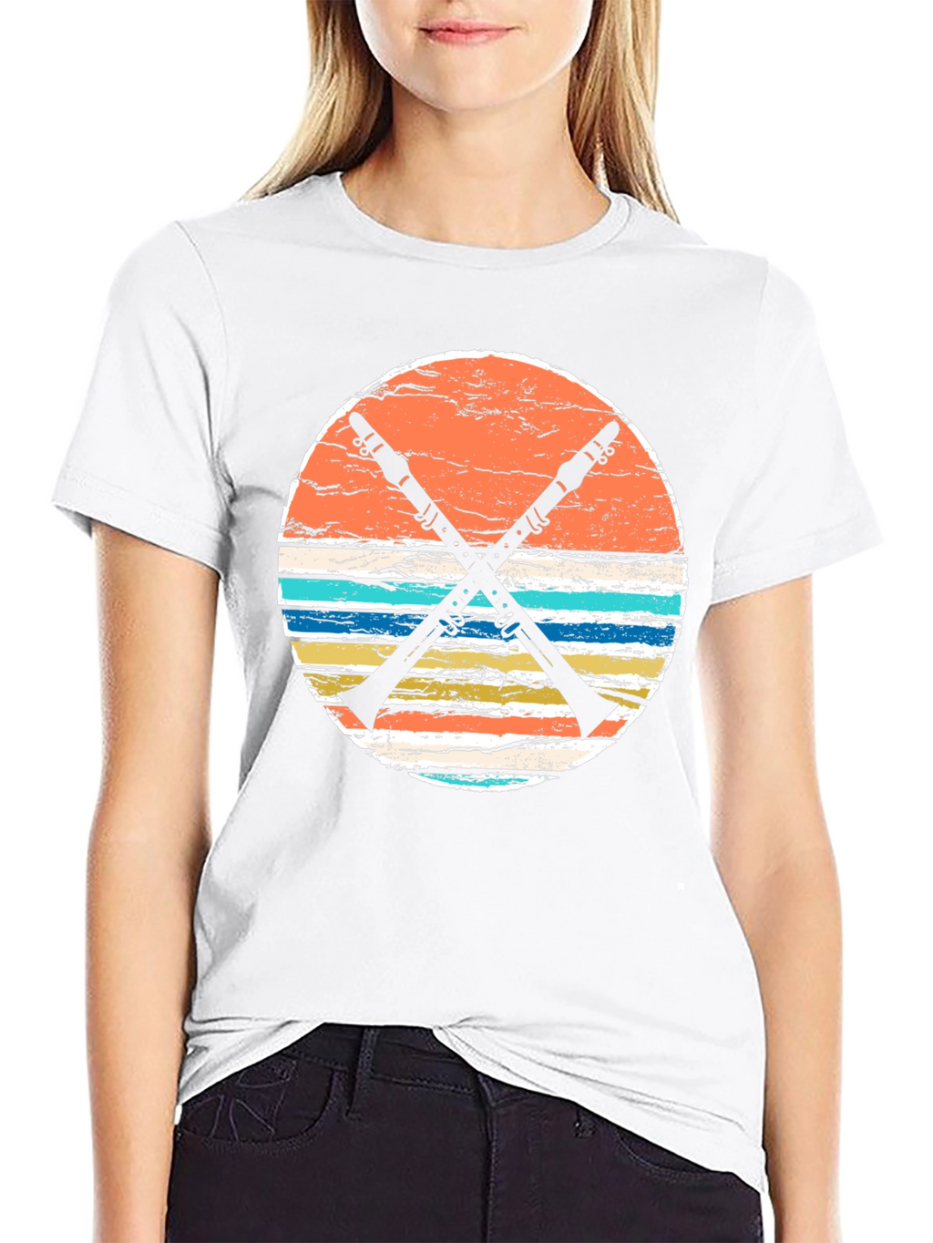 Retro Clarinet T-Shirt - Musical Instrument Design