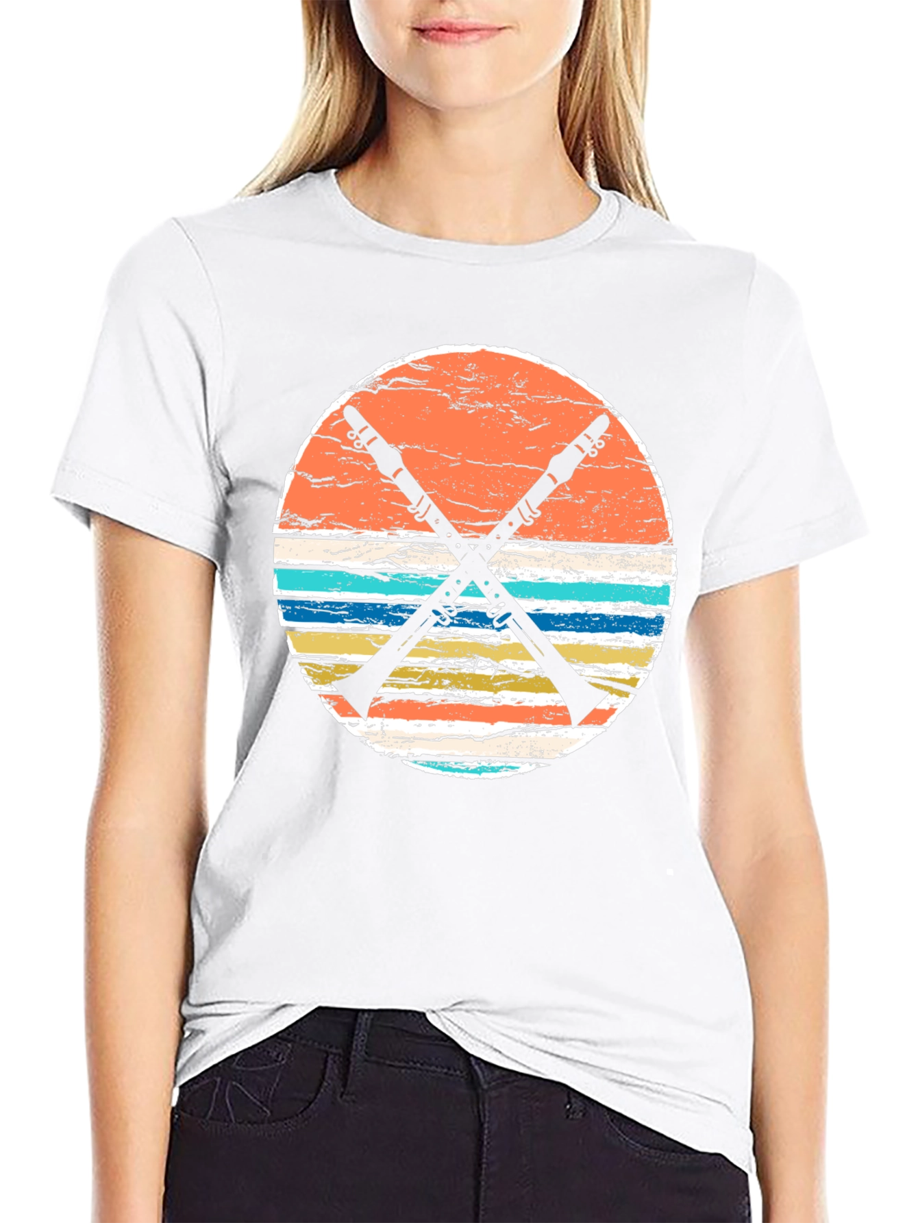 Retro Clarinet T-Shirt - Musical Instrument Design