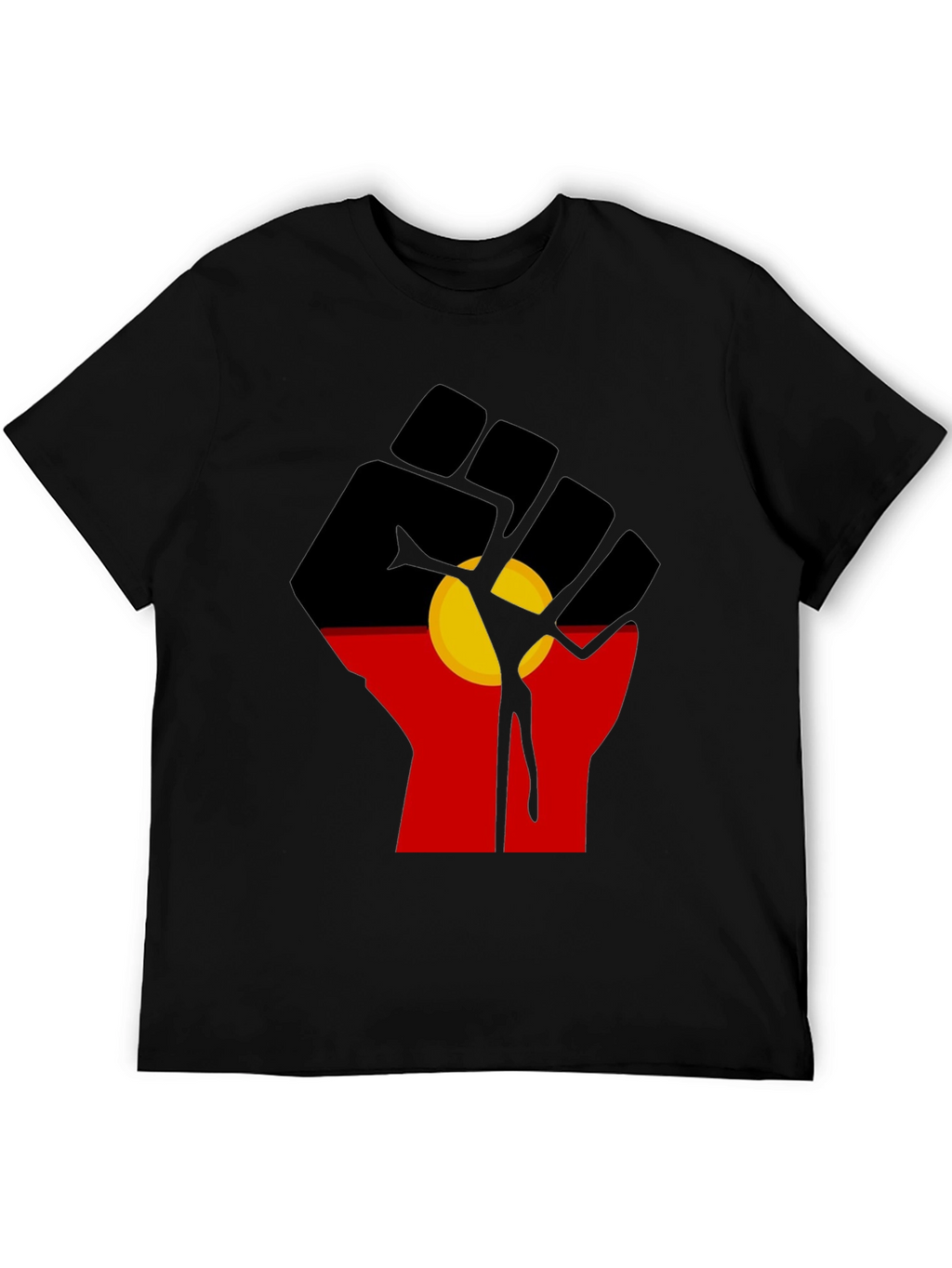 Aboriginal Flag Fist T-Shirt