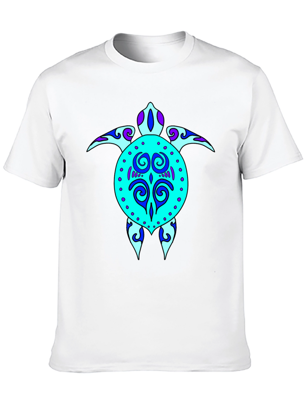 Turtle Graphic Tee - Stylish Black Cotton T-Shirt