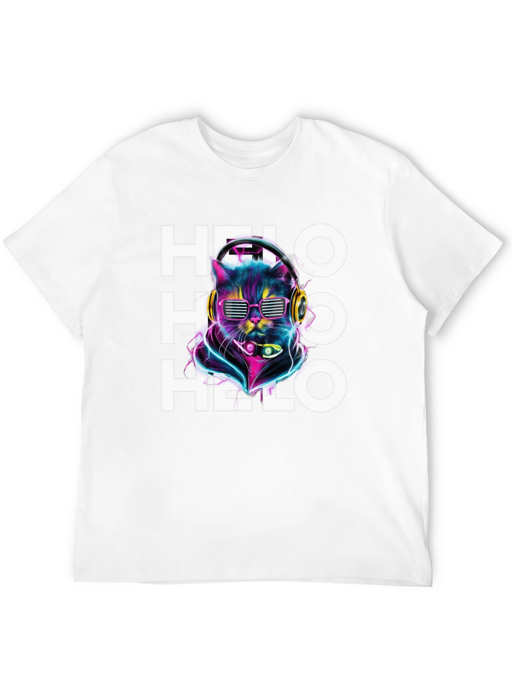 Cool Cat DJ T-Shirt - Hello Graphic Tee