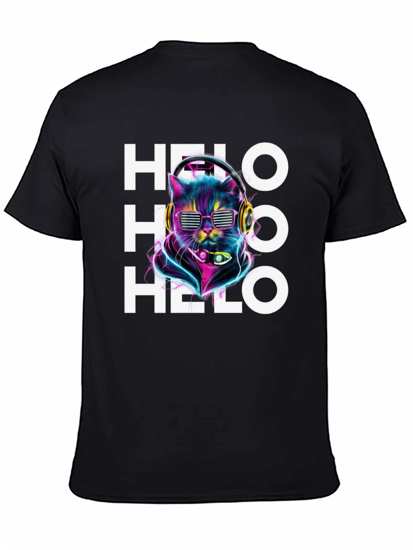 Cool Cat DJ T-Shirt - Hello Graphic Tee