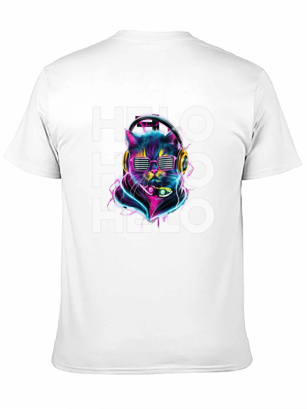 Cool Cat DJ T-Shirt - Hello Graphic Tee