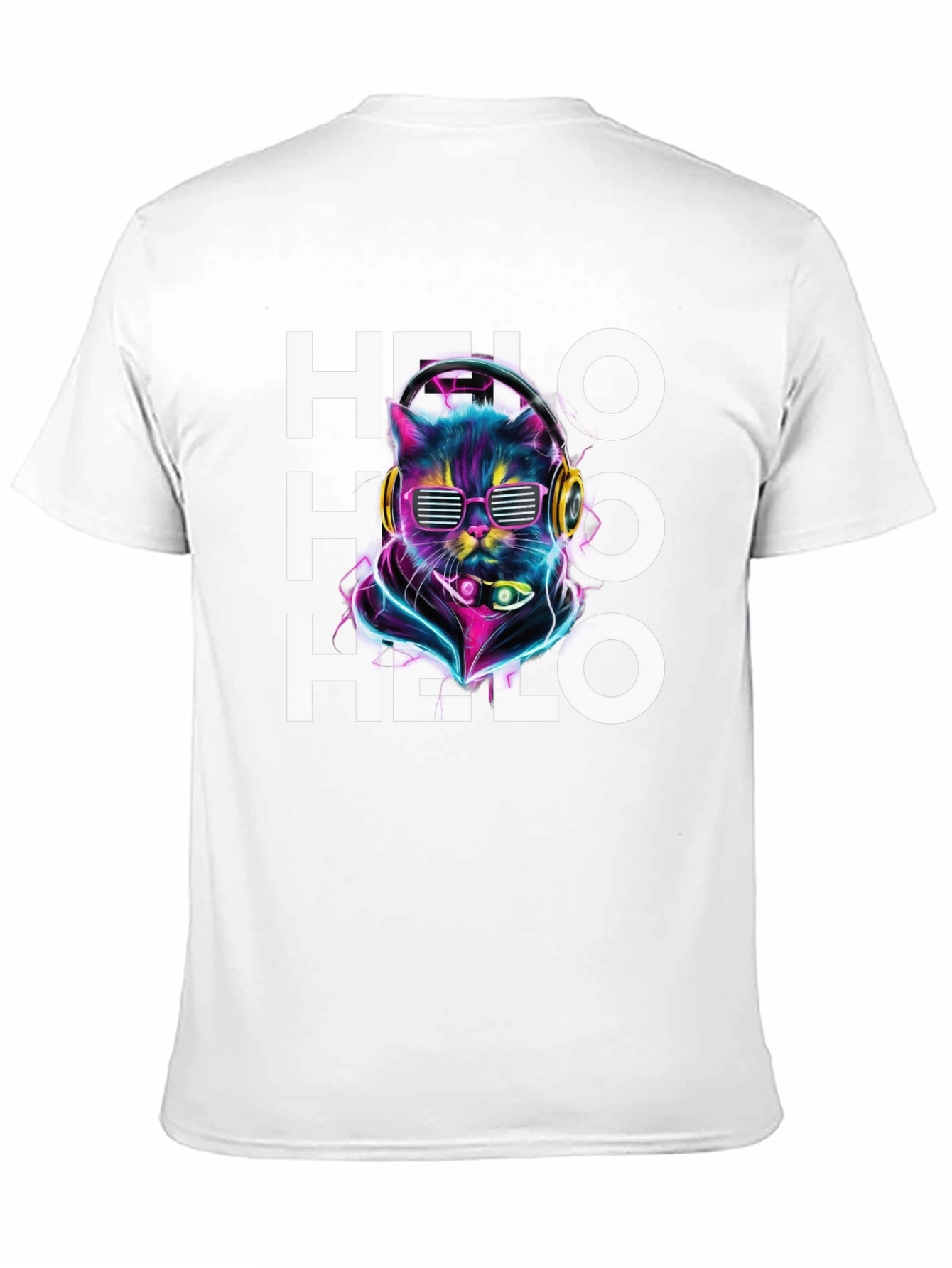Cool Cat DJ T-Shirt - Hello Graphic Tee