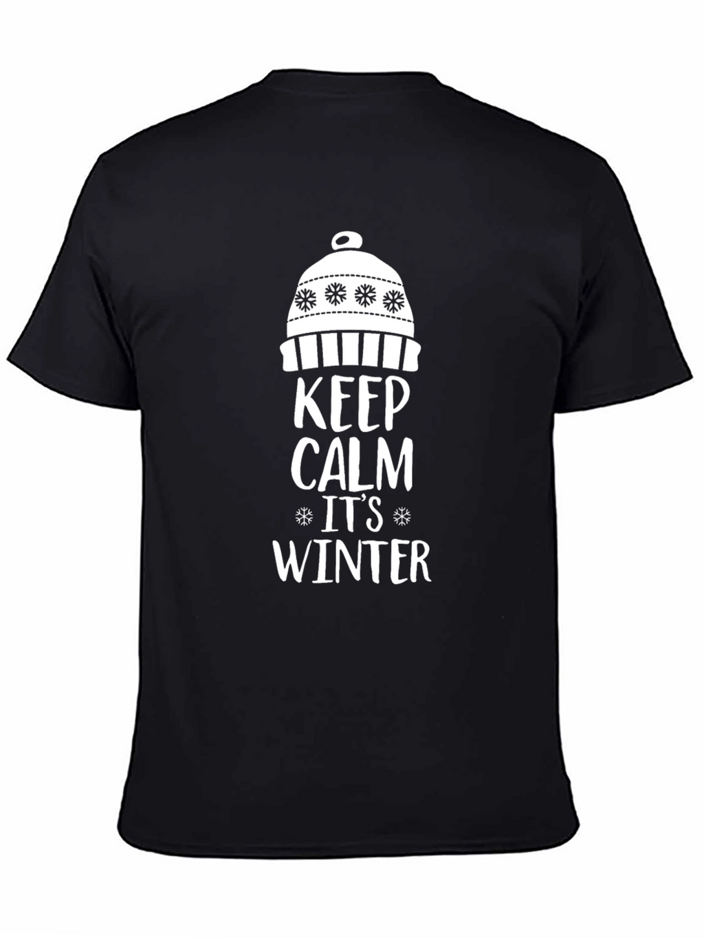Keep Calm Its Winter Black T-Shirt