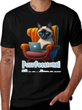 Purrfessional Meow-nager Cat T-Shirt