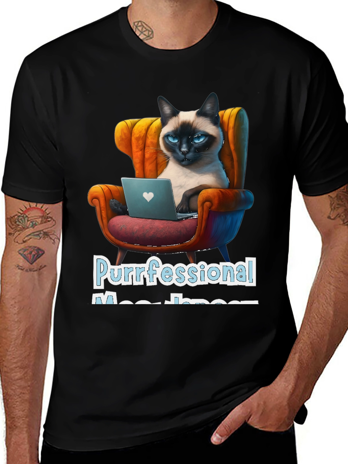 Purrfessional Meow-nager Cat T-Shirt
