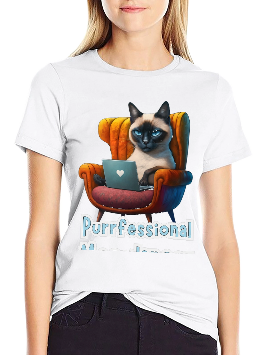 Purrfessional Meow-nager Cat T-Shirt