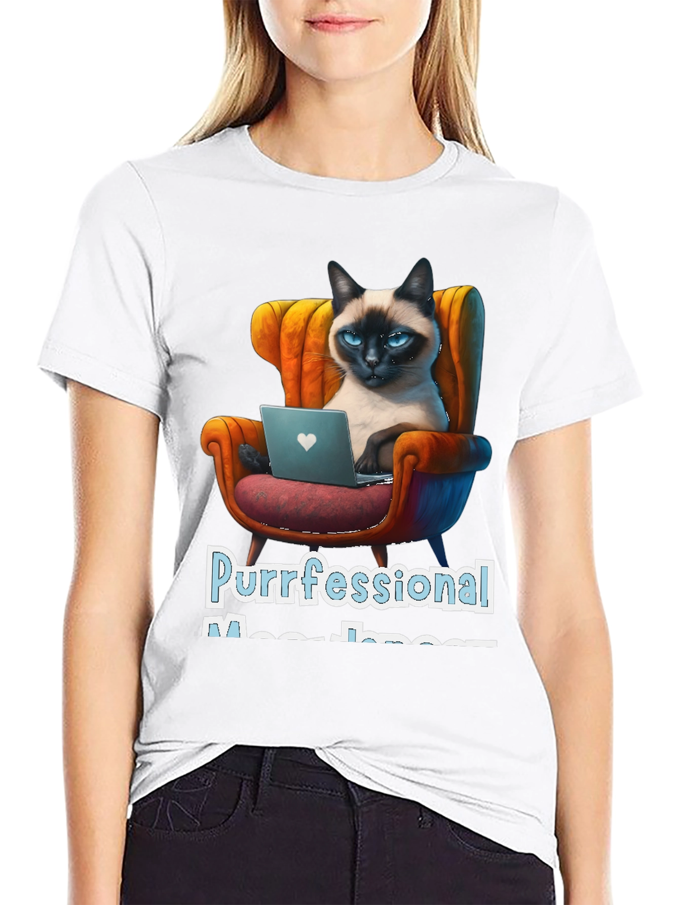 Purrfessional Meow-nager Cat T-Shirt