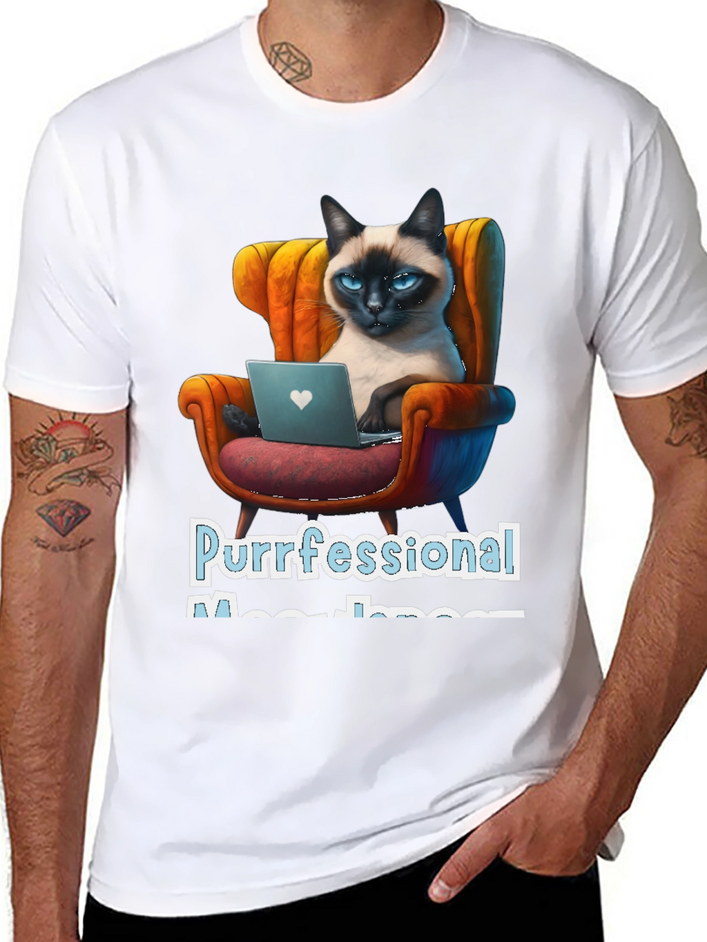Purrfessional Meow-nager Cat T-Shirt
