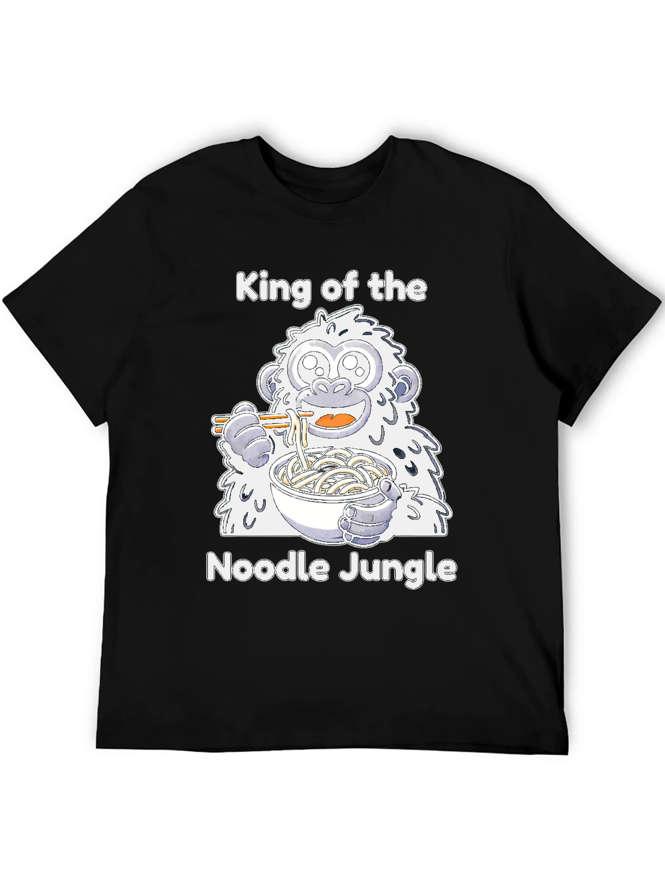 Noodle Jungle T-Shirt - Cute Yeti Ramen Lover Tee